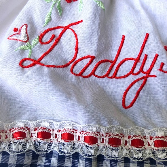 CRADLE TOGS | Vintage Baby Daddy’s Girl Dress and matching diaper cover - Picture 3 of 13